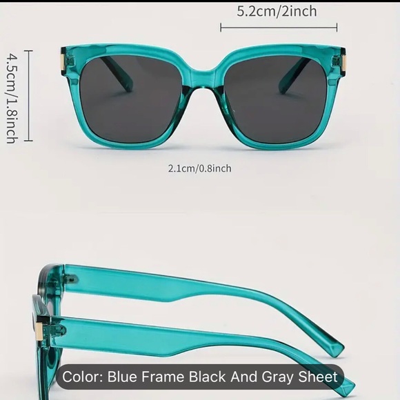 BNIB retro style turquoise shades sunglasses 🕶️ - Picture 3 of 4